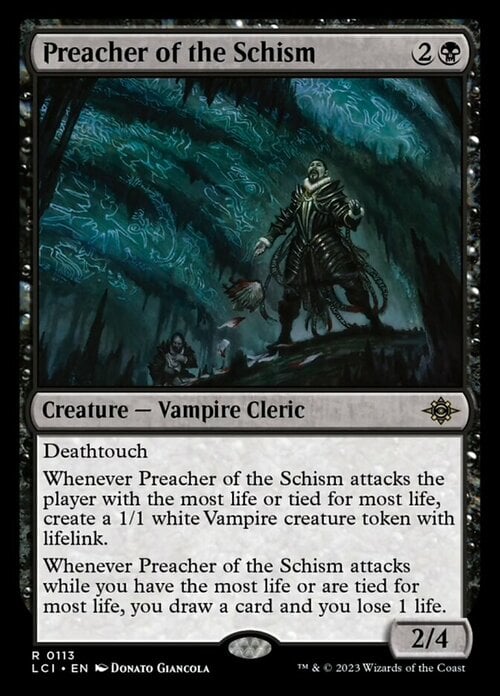 Preacher of the Schism Card Front