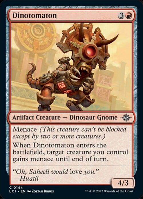 Dinotomaton Card Front