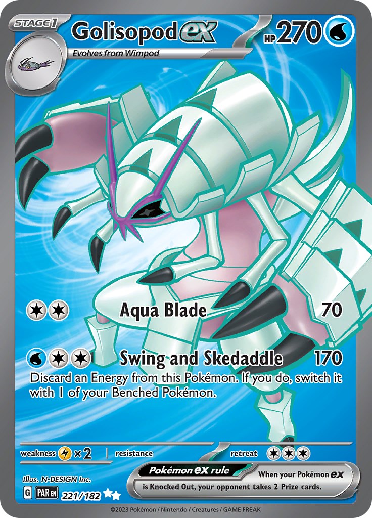 golisopod card sleeves Gold Grass / 210 / Stage 1 Attack 1 Shellz Graded Slab Sleeve