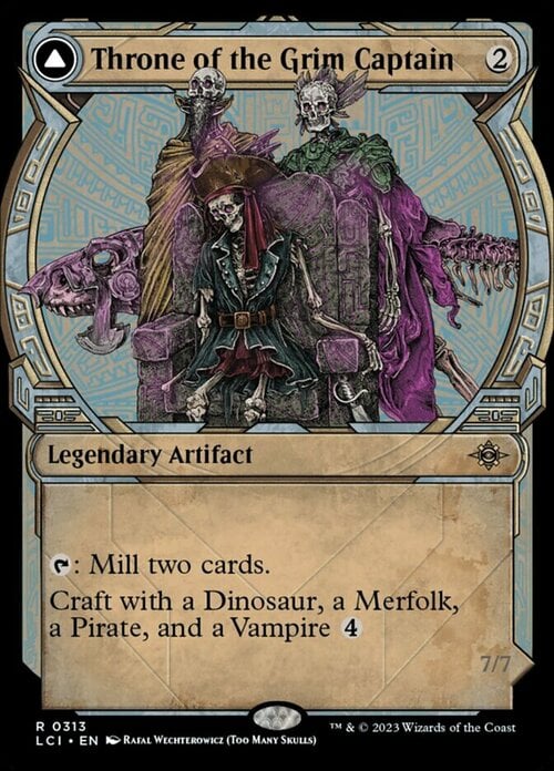 Throne of the Grim Captain // The Grim Captain Card Front