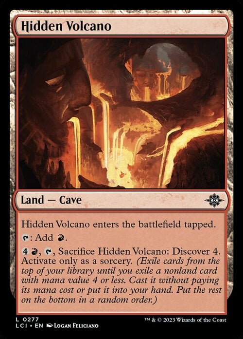 Hidden Volcano Card Front