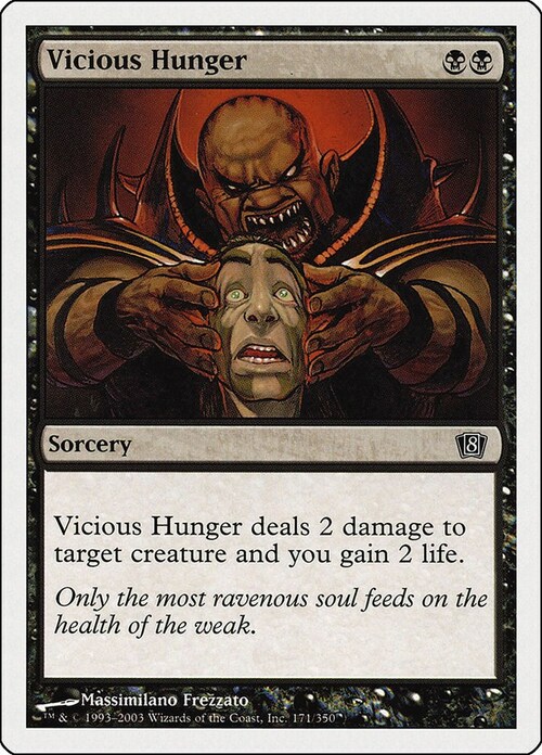 Vicious Hunger Card Front