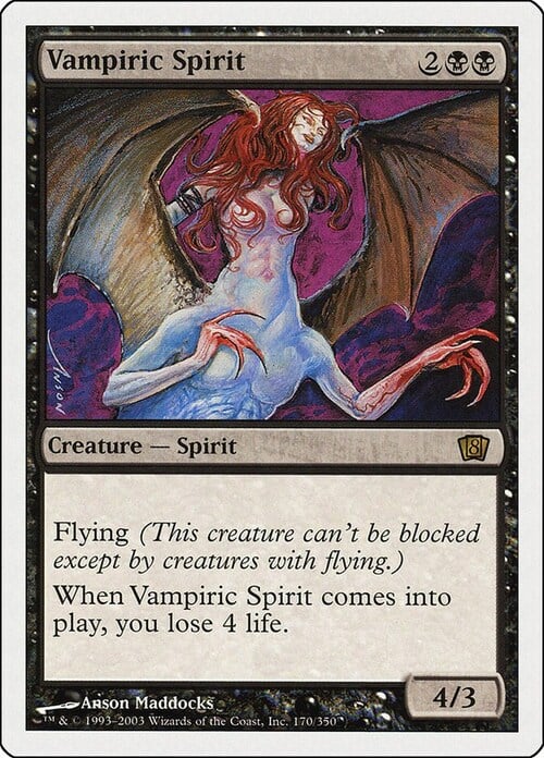 Vampiric Spirit Card Front
