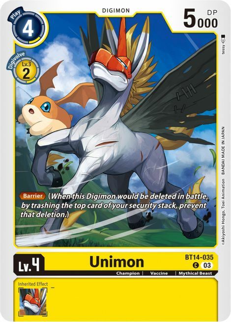 Unimon Card Front