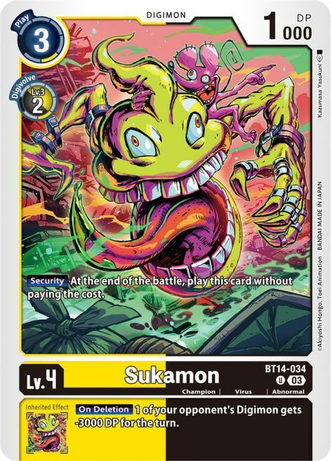 Sukamon Card Front