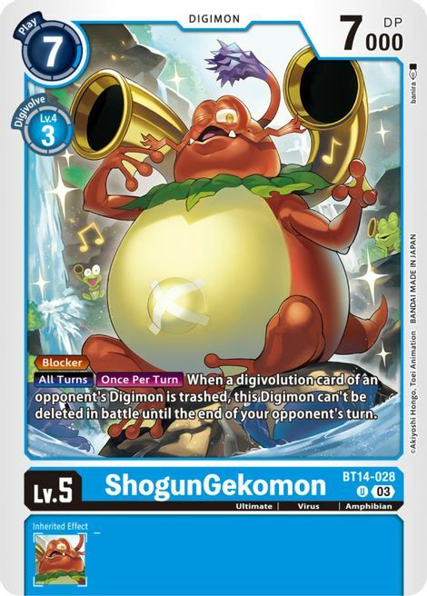 ShogunGekomon Card Front