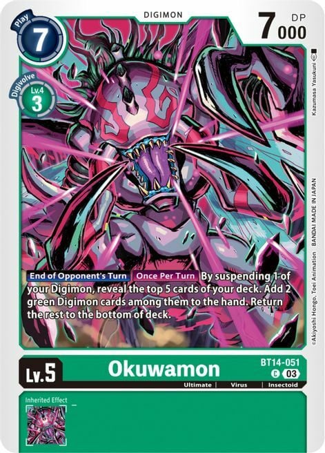 Okuwamon Card Front
