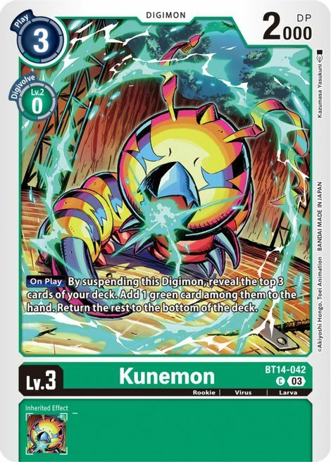 Kunemon Card Front