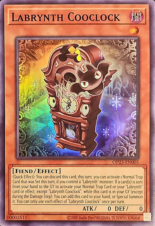 Labrynth Cooclock Card Front