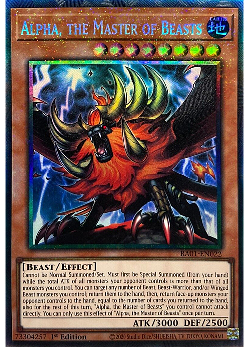 Alpha, the Master of Beasts Card Front