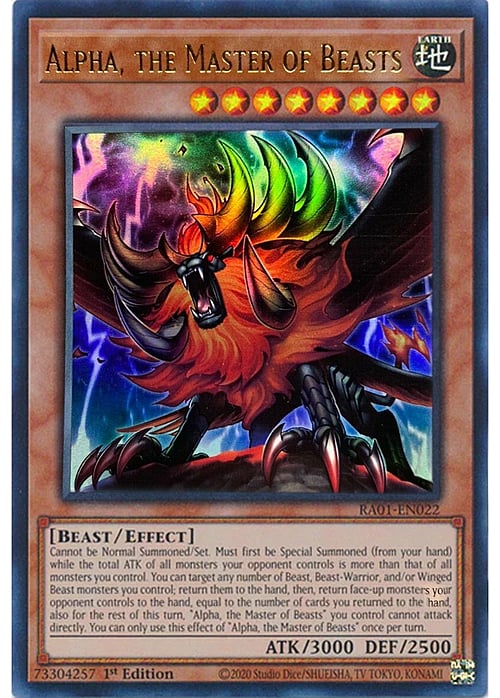 Alpha, the Master of Beasts Card Front