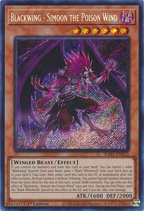 Blackwing - Simoon the Poison Wind Card Front