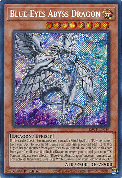 Blue-Eyes Abyss Dragon Card Front