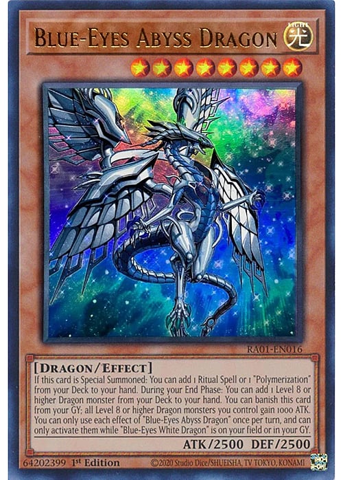 Blue-Eyes Abyss Dragon Card Front
