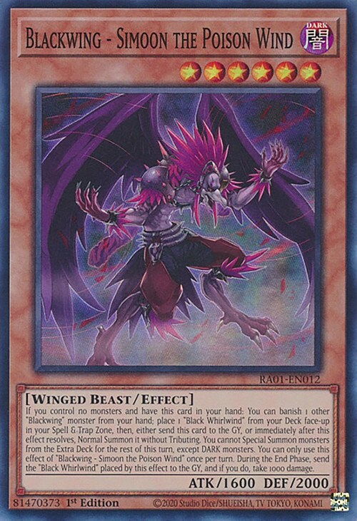 Blackwing - Simoon the Poison Wind Card Front