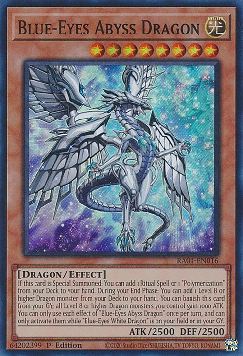 Blue-Eyes Abyss Dragon Card Front