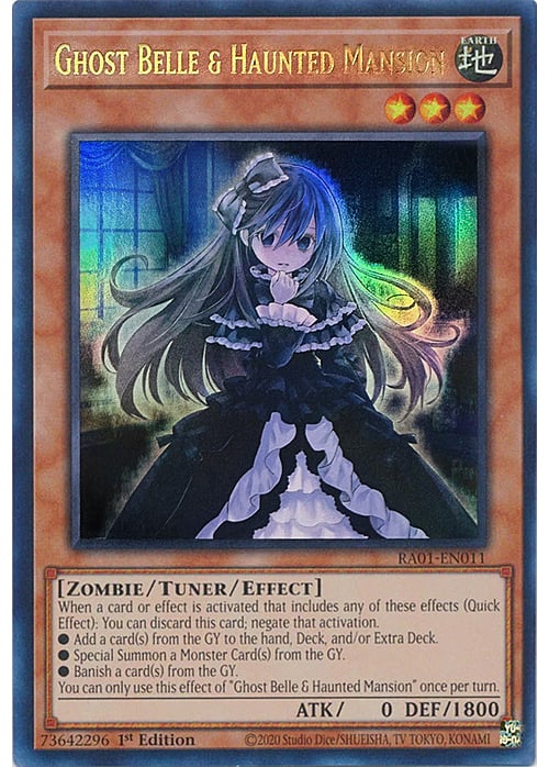 Ghost Belle & Haunted Mansion Card Front