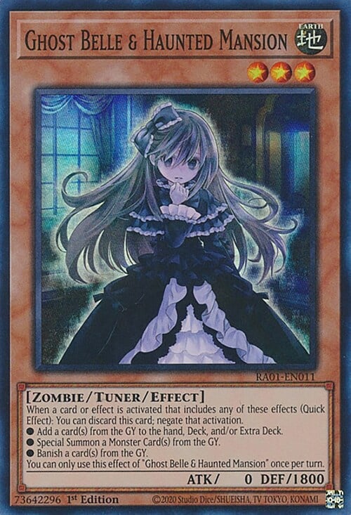 Ghost Belle & Haunted Mansion Card Front