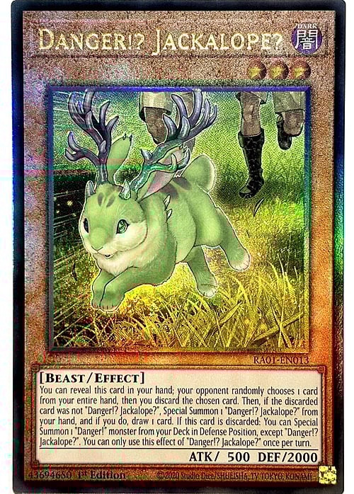Danger!? Jackalope? Card Front
