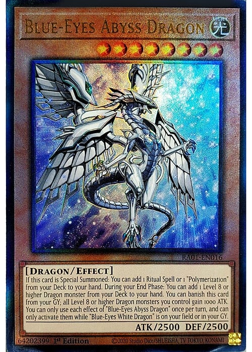 Blue-Eyes Abyss Dragon Card Front