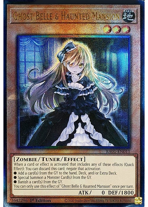 Ghost Belle & Haunted Mansion Card Front