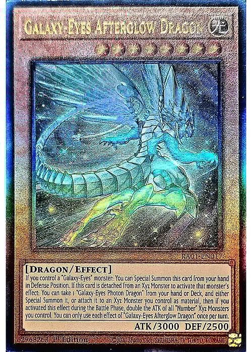 Galaxy-Eyes Afterglow Dragon Card Front