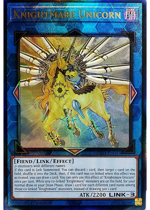 Knightmare Unicorn Card Front