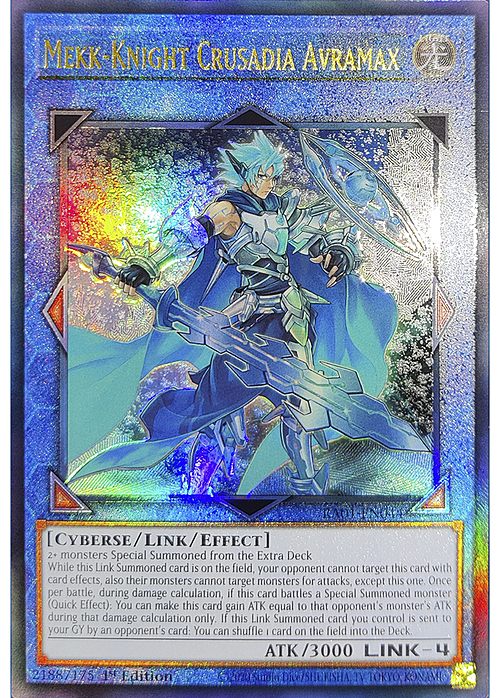 Mekk-Knight Crusadia Avramax Card Front