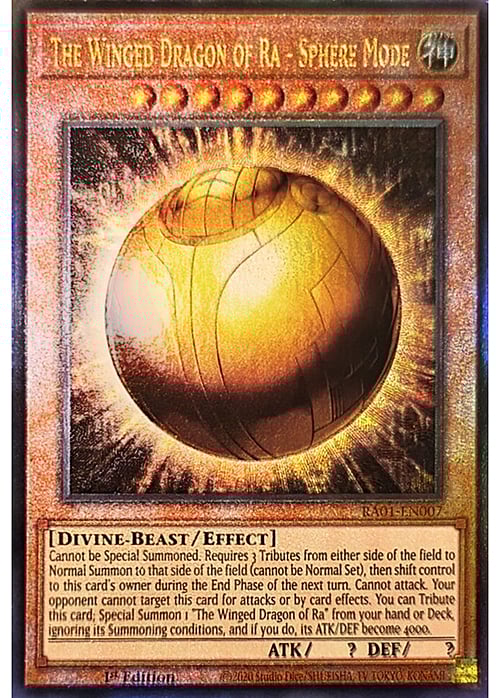 The Winged Dragon of Ra - Sphere Mode Card Front