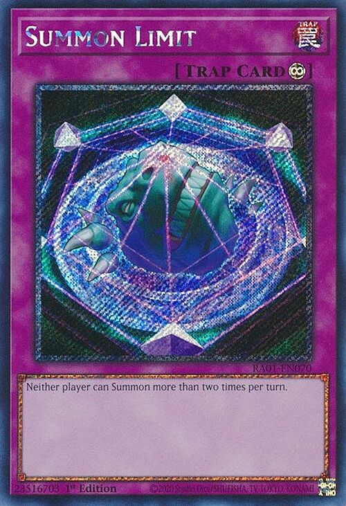 Summon Limit Card Front