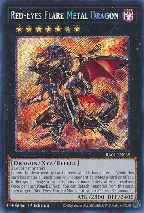 Red-Eyes Flare Metal Dragon Card Front