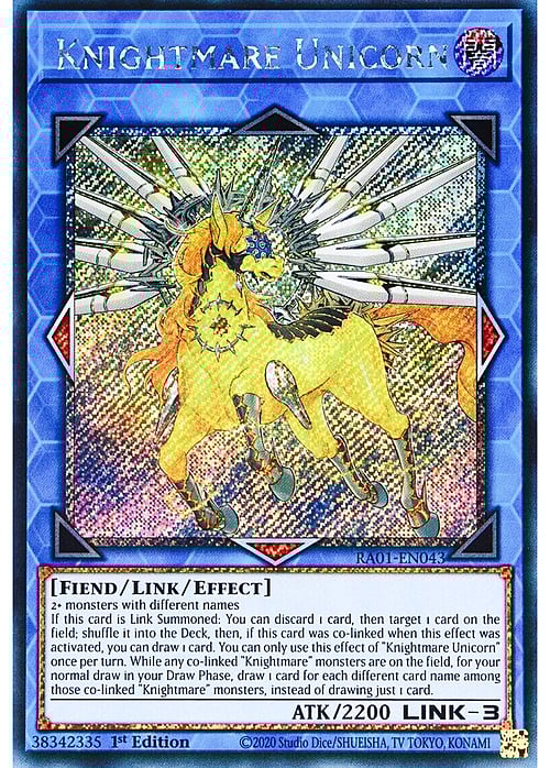 Knightmare Unicorn Card Front