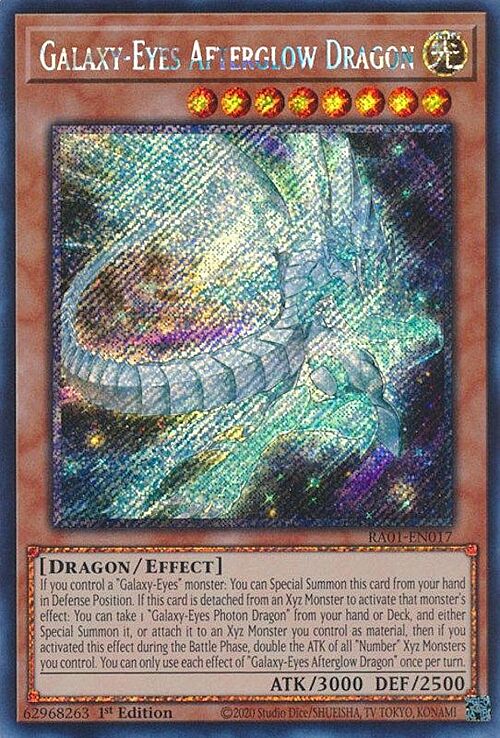 Galaxy-Eyes Afterglow Dragon Card Front