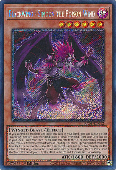 Blackwing - Simoon the Poison Wind Card Front