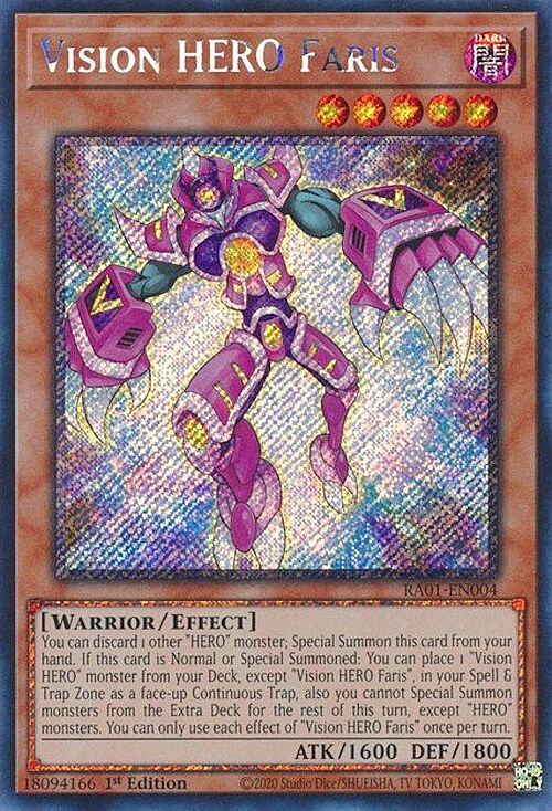 Vision HERO Faris Card Front