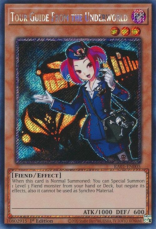 Tour Guide From the Underworld Card Front