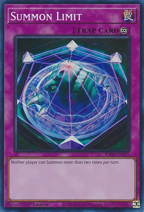 Summon Limit Card Front