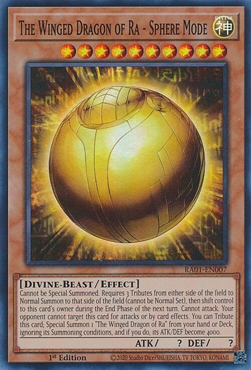 The Winged Dragon of Ra - Sphere Mode Card Front