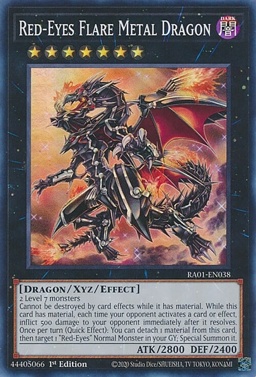 Red-Eyes Flare Metal Dragon Card Front