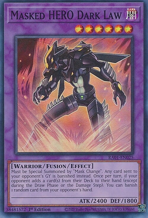 Masked HERO Dark Law Card Front