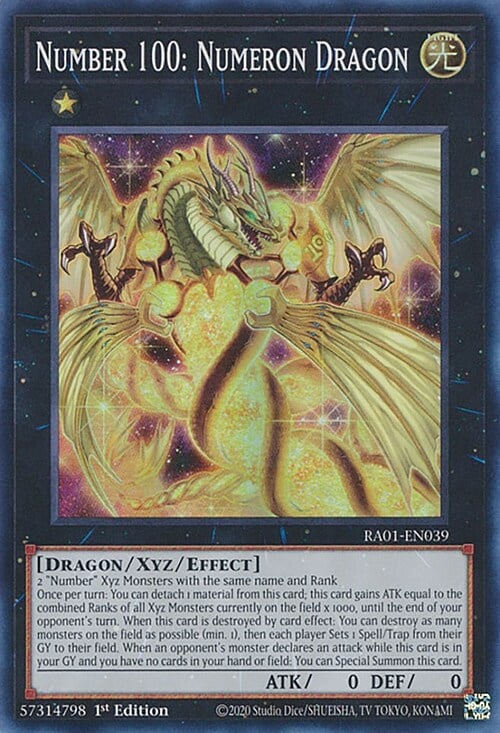 Number 100: Numeron Dragon Card Front