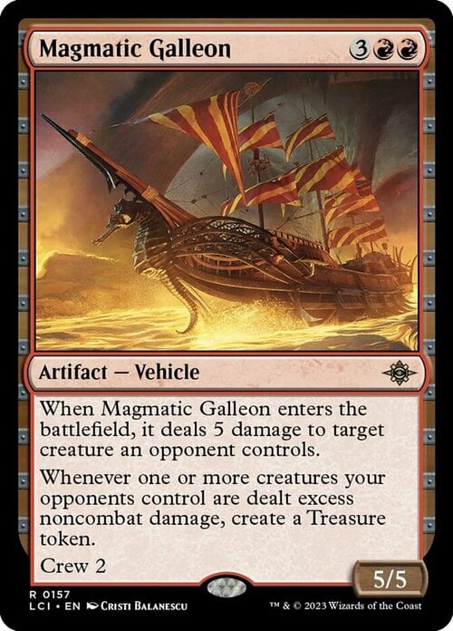 Magmatic Galleon Card Front