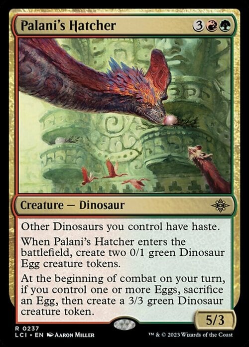 Palani's Hatcher Card Front
