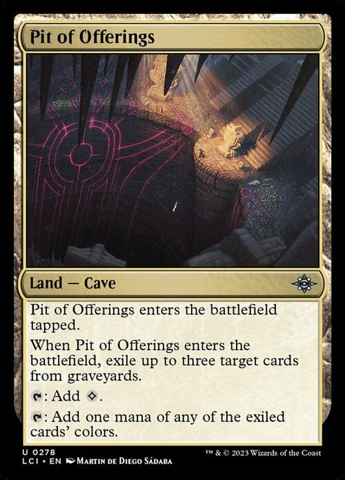 Pit of Offerings Card Front