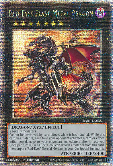 Red-Eyes Flare Metal Dragon Card Front