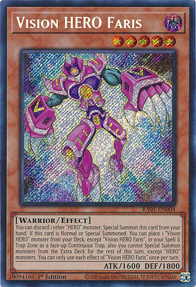 Vision HERO Faris Card Front