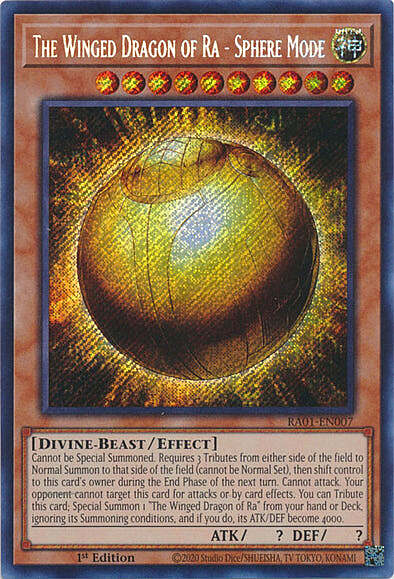 The Winged Dragon of Ra - Sphere Mode Card Front