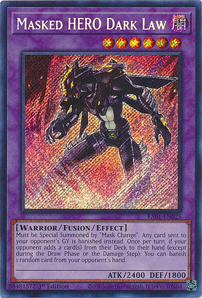 Masked HERO Dark Law Card Front