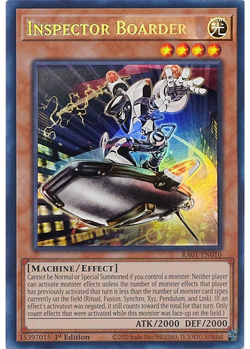 Inspector Boarder Card Front