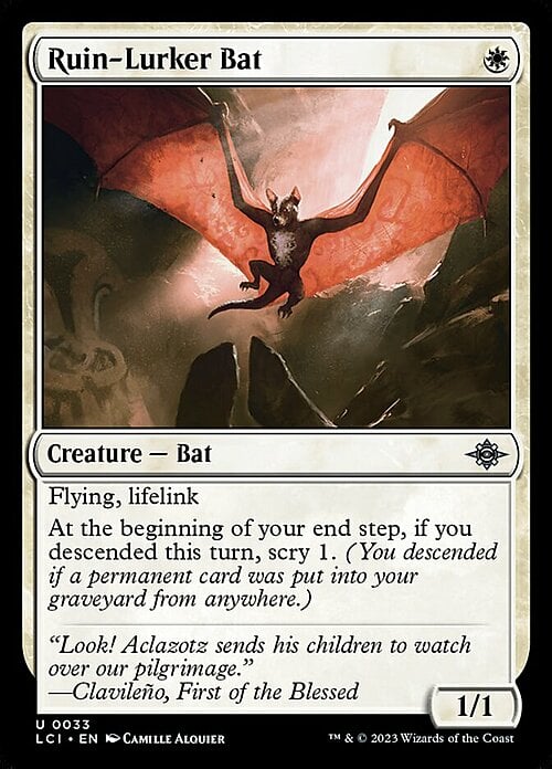 Ruin-Lurker Bat Card Front